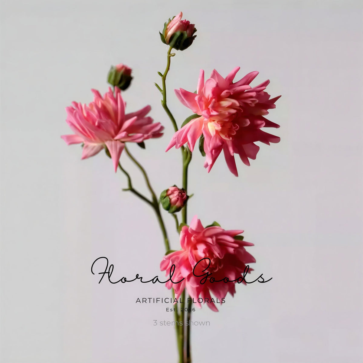 Rosy Petal Dahlia Stem – 16.9"