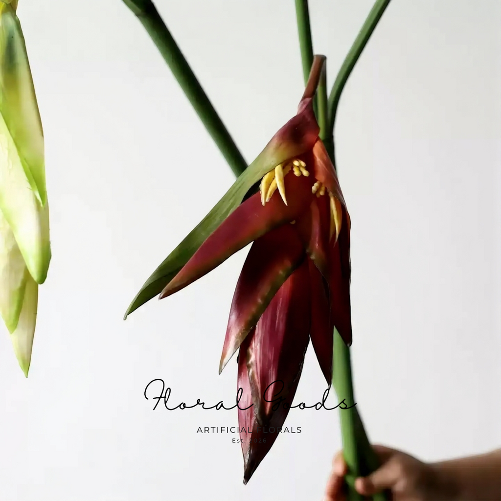 Rust Drooping Heliconia Stem – 36.2"