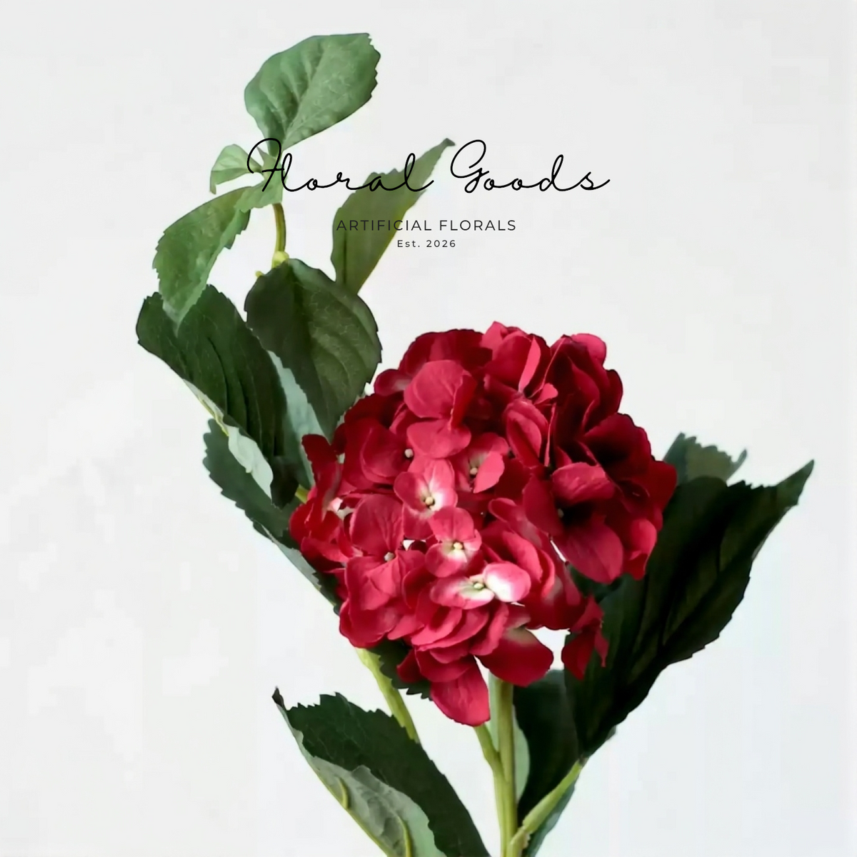 Ruby Hydrangea Stem – 40"