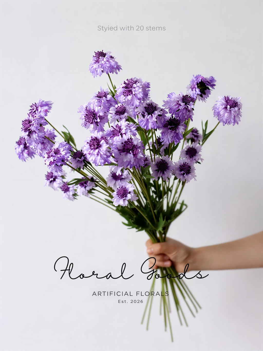 Minimal Scabiosa Stem – 19.7"