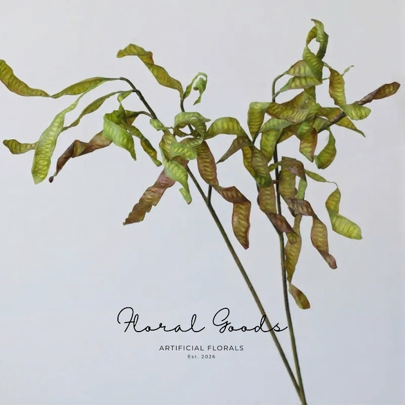 Sculptural Curled Leaf Stem – 27.2"