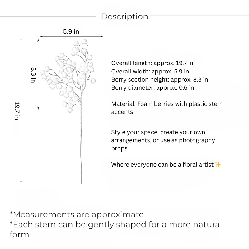 Wild Sea Berry Stem – 19.5"
