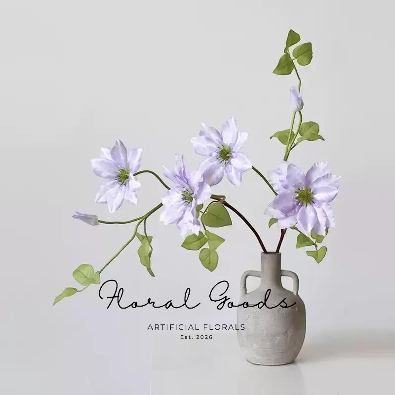 Soft Lavender Clematis Stem – 21.5"