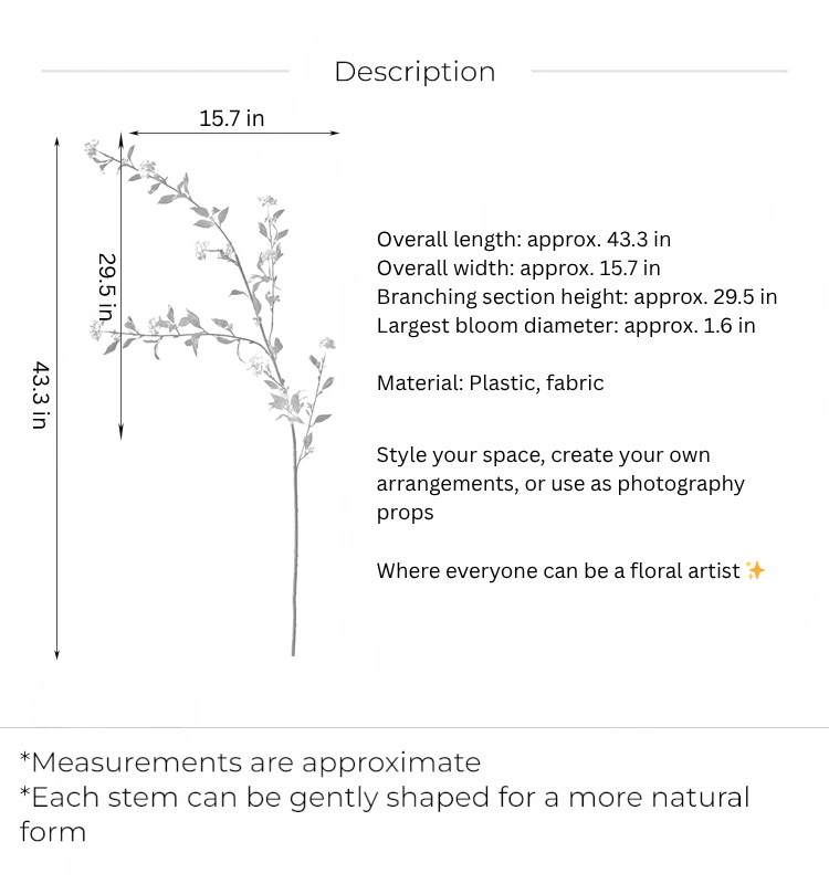Spiraea Blossom Branch – 43"