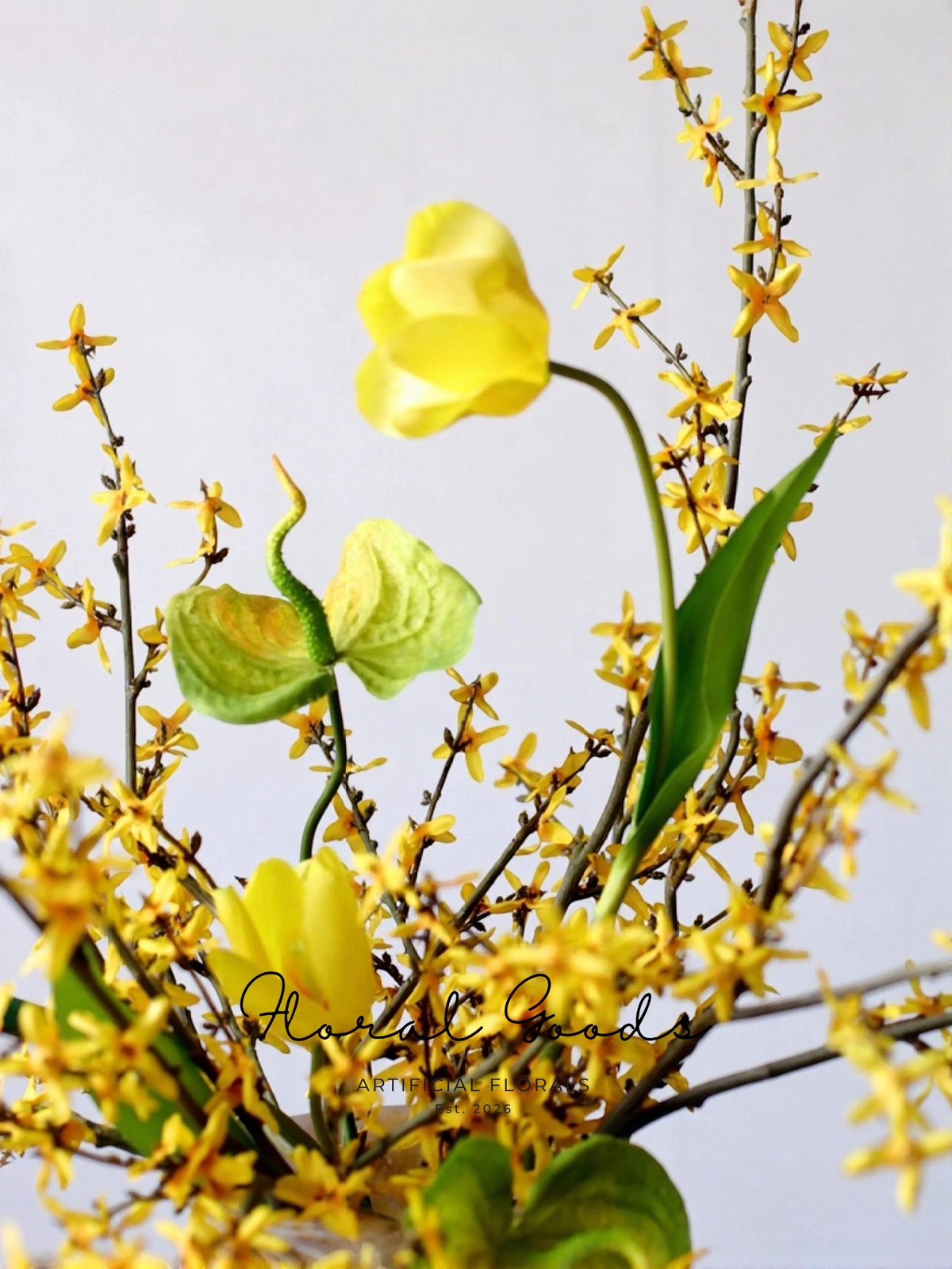 Spring Forsythia Branch – 43.3"