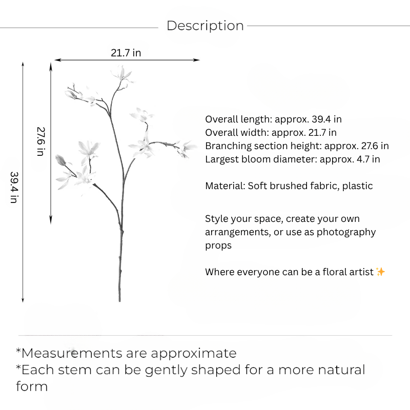 Star Magnolia Branch – 39"