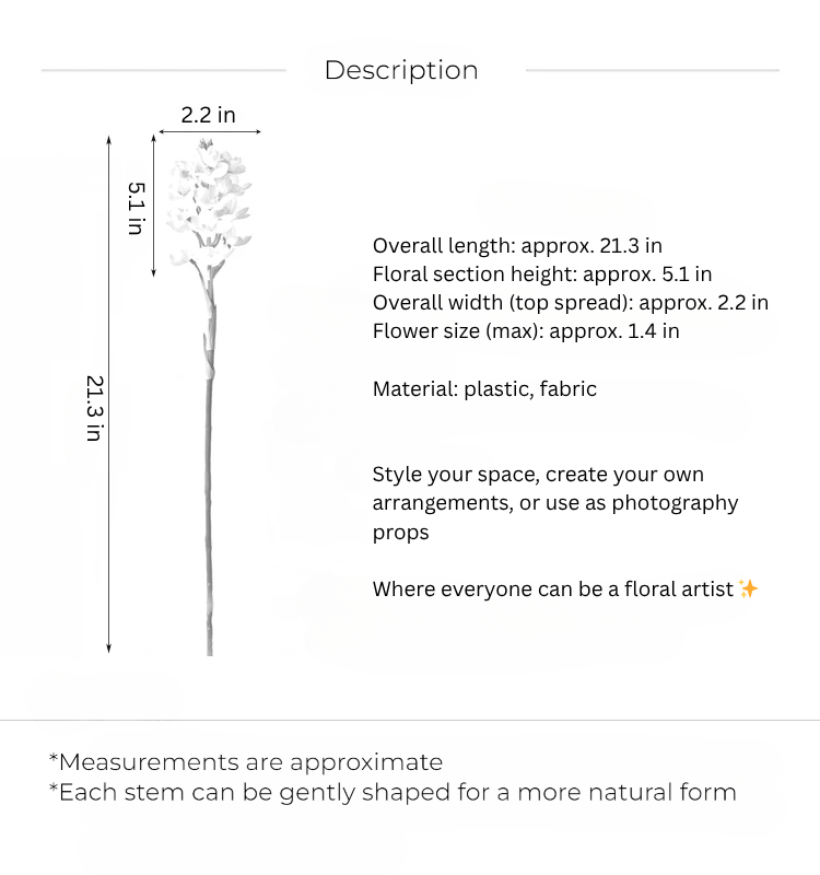Classic Stock Flower Stem – 21"