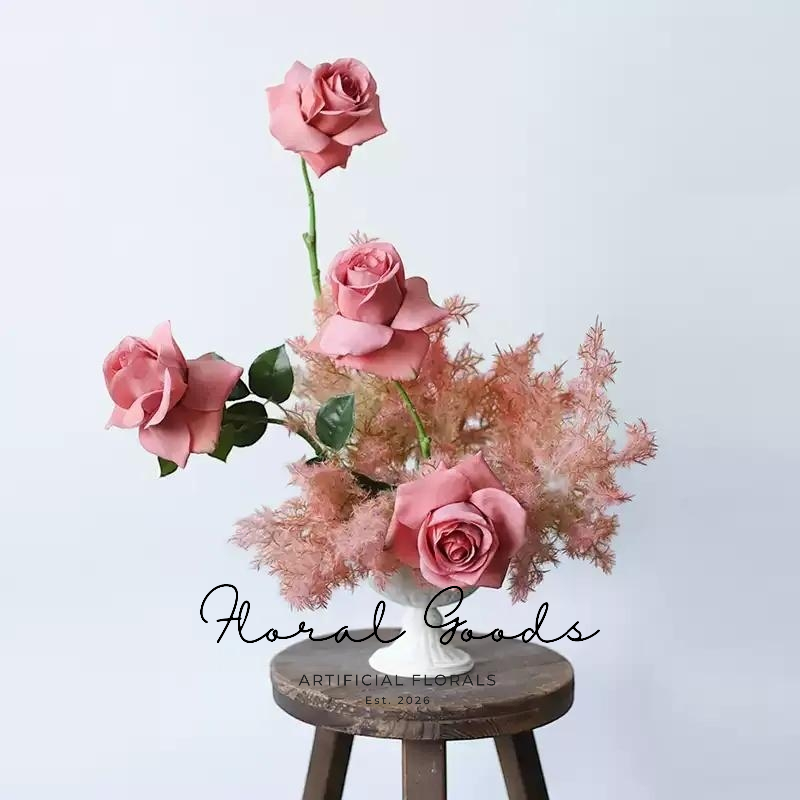 Vintage Pedestal Metal Vase
