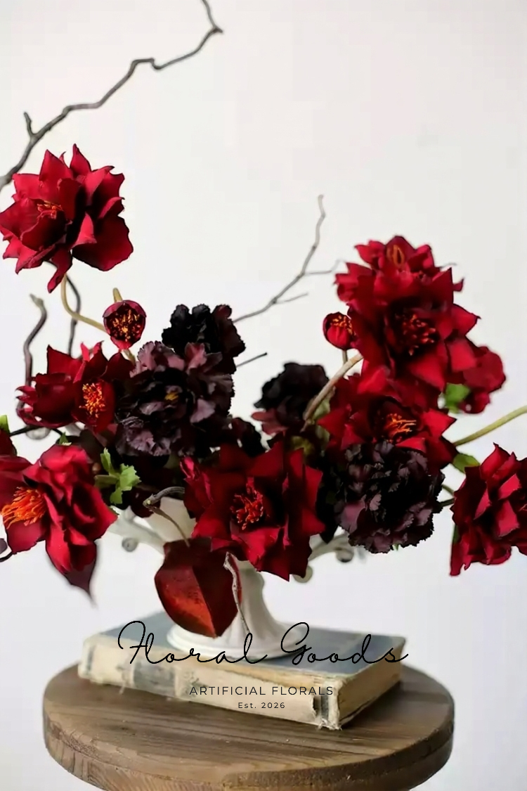 Velvet Burgundy Dahlia Stem – 24.4"