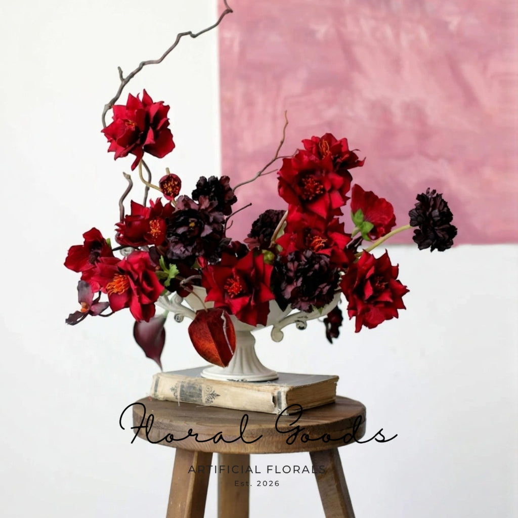 Velvet Burgundy Dahlia Stem – 24.4"