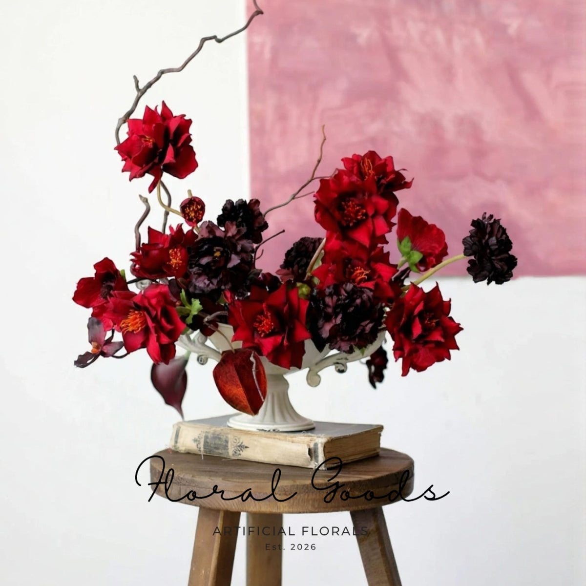 Velvet Burgundy Dahlia Stem – 24.4"