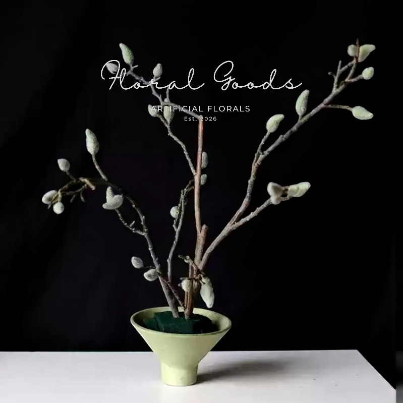 Velvet Magnolia Bud Branch – 36.6"