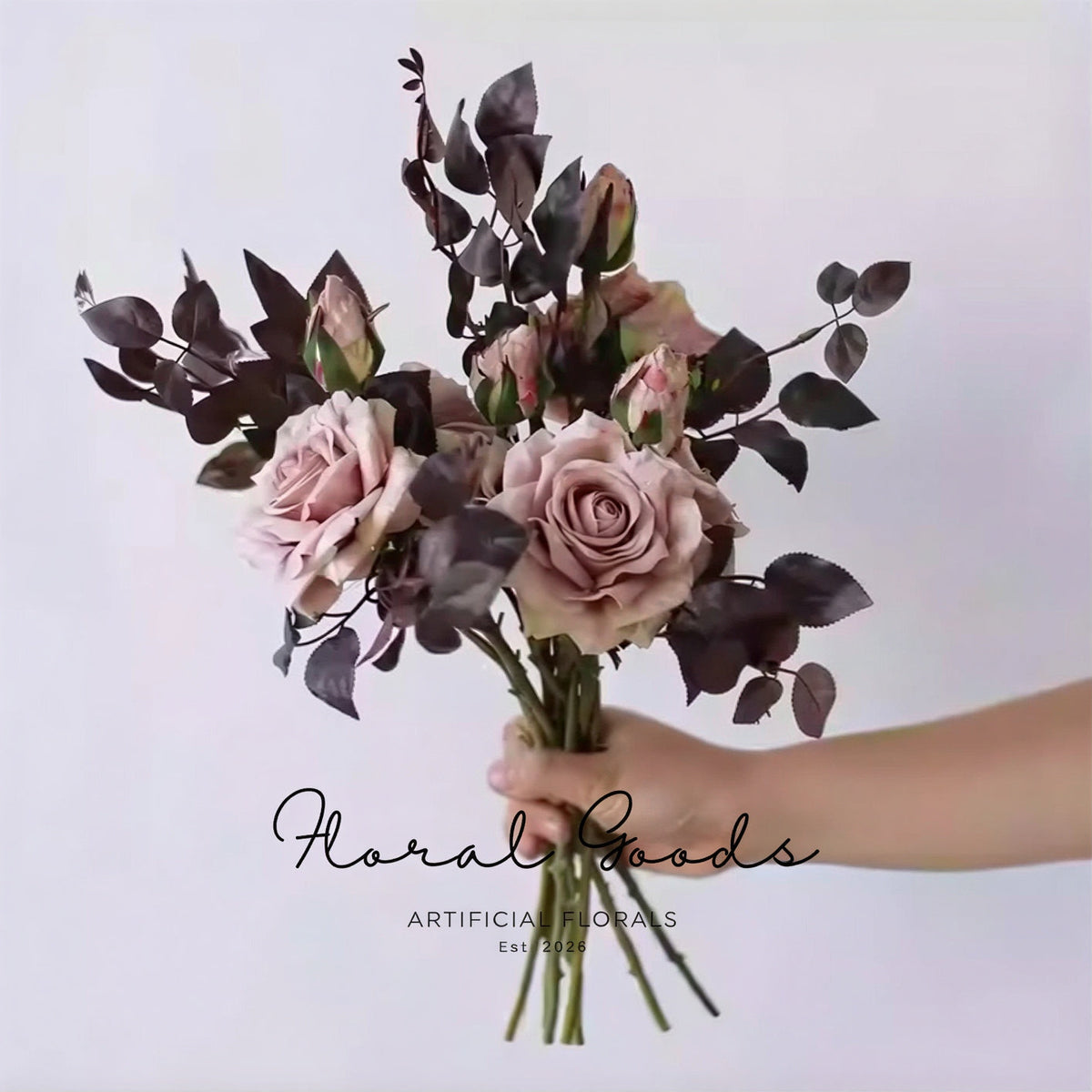 Wild Burgundy Rose Leaf Branch