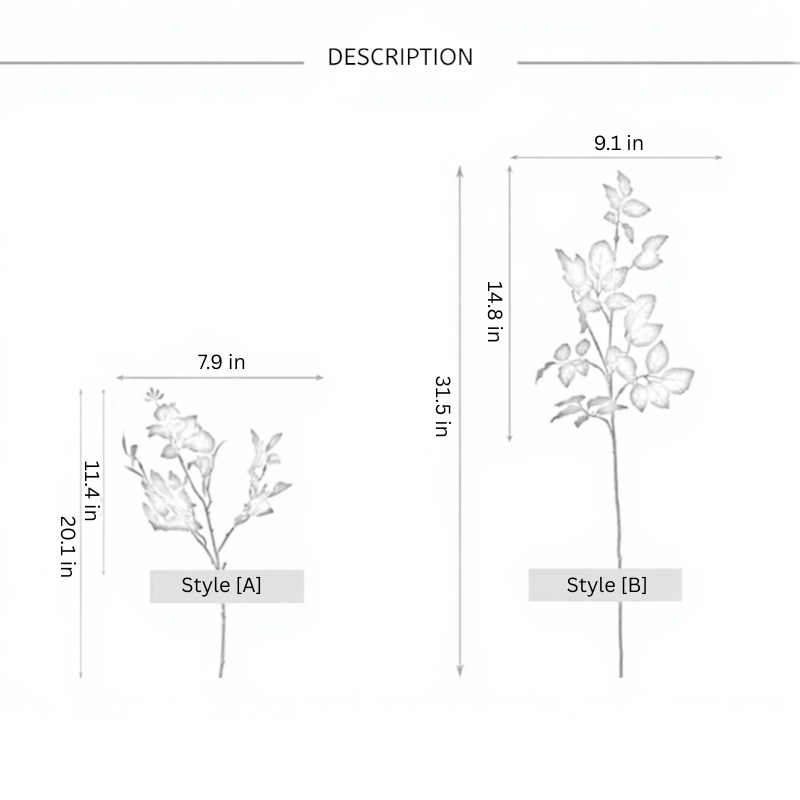 Wild Burgundy Rose Leaf Branch