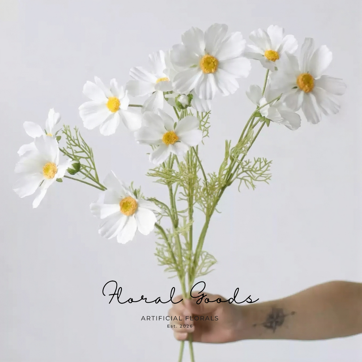 White Cosmos Spray – 36"