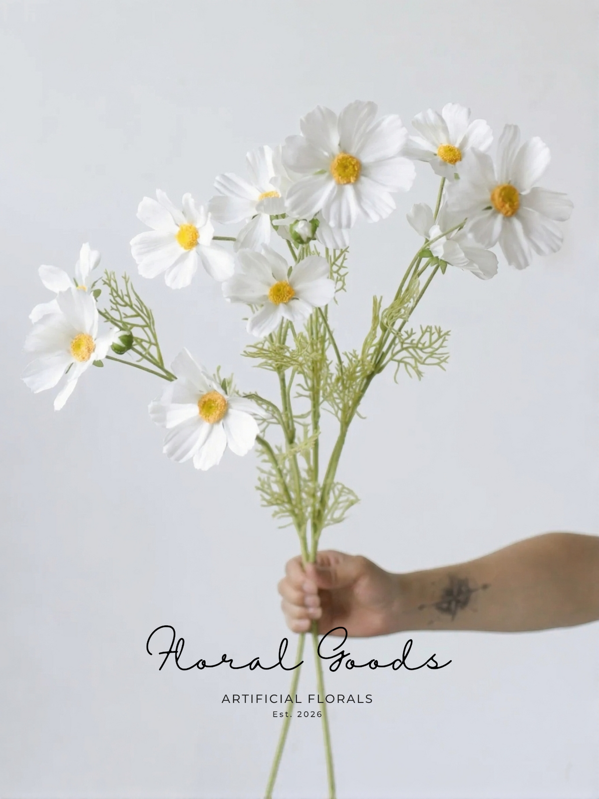 White Cosmos Spray – 36"
