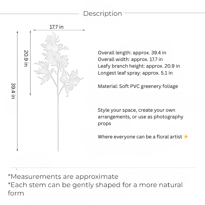 Wild Cypress Greenery Branch – 39.4"