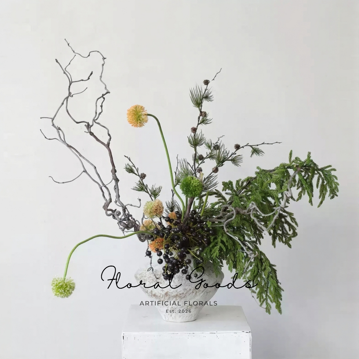 Wild Cypress Greenery Branch – 39.4"
