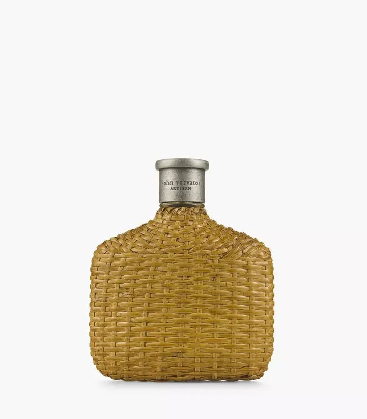 John Varvatos Artisan Eau de Toilette 4.2 fl oz in its signature hand-woven bottle.