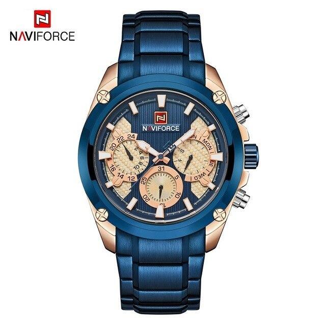 Waterproof Stainless Steel Chronometer Business Men's Watch