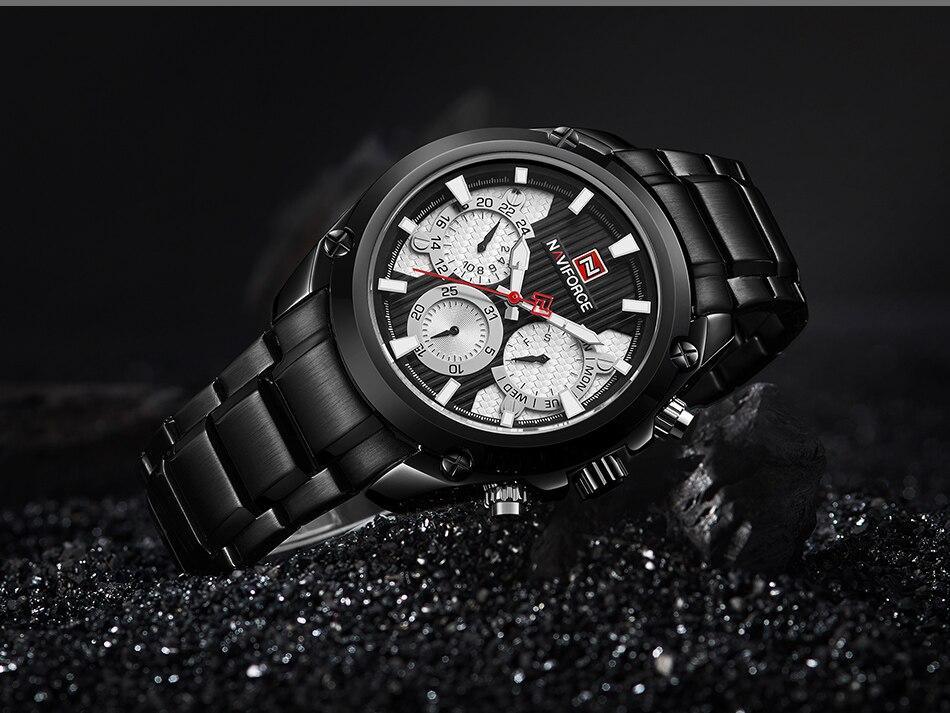 Waterproof Stainless Steel Chronometer Business Men's Watch