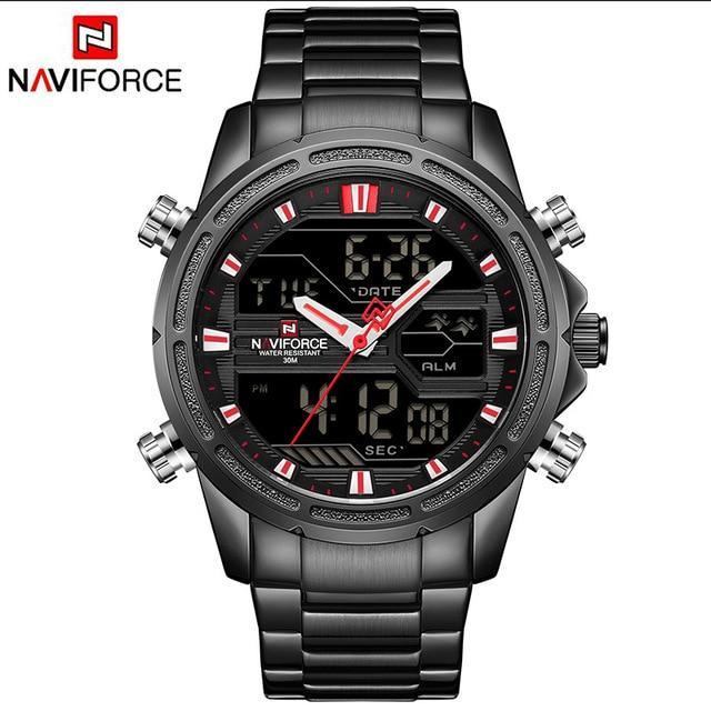 Men's Waterproof Analog Digital Multifunction Business Watch