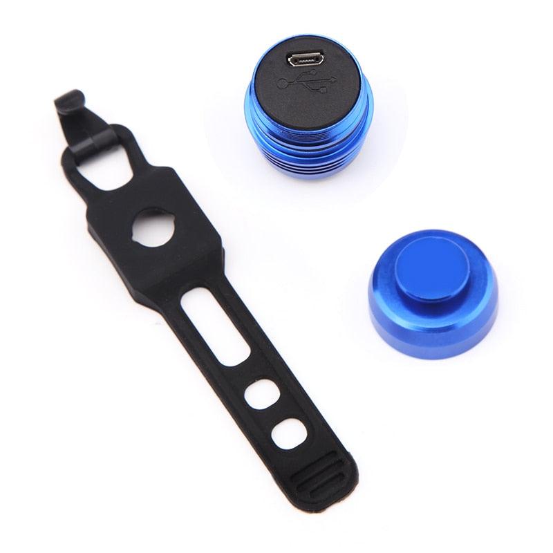 Ultra Bright USB Rechargeable LED Bike Rear Safety Warning Light