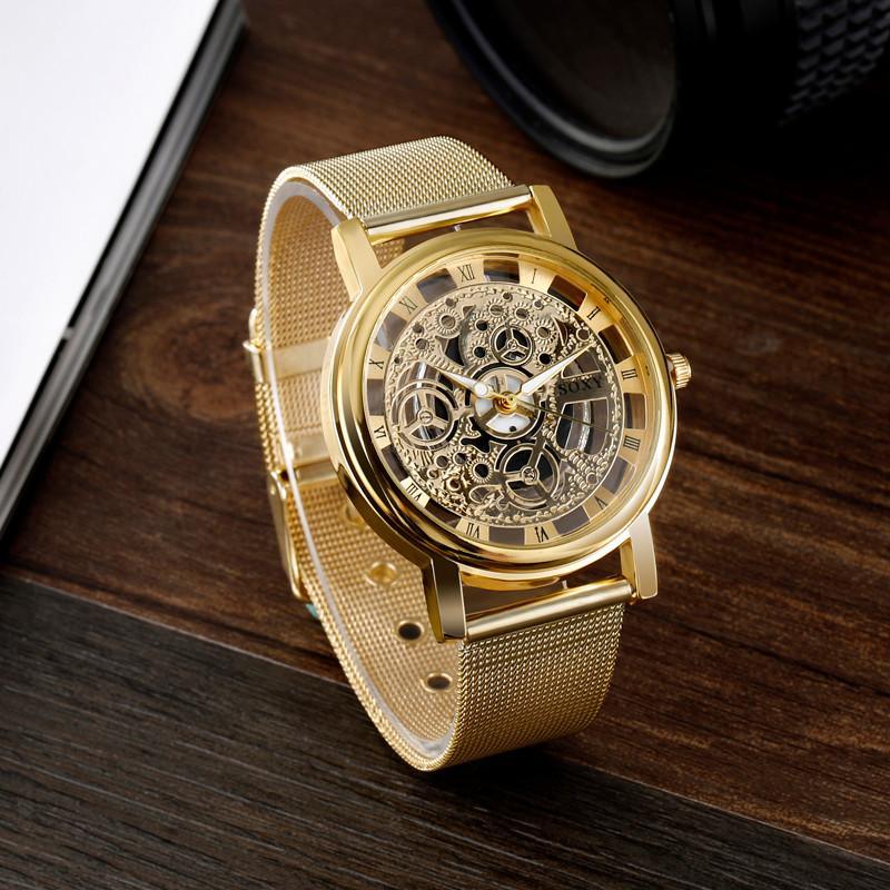 Unisex Silver Tone Stainless Steel Watch with Date Window