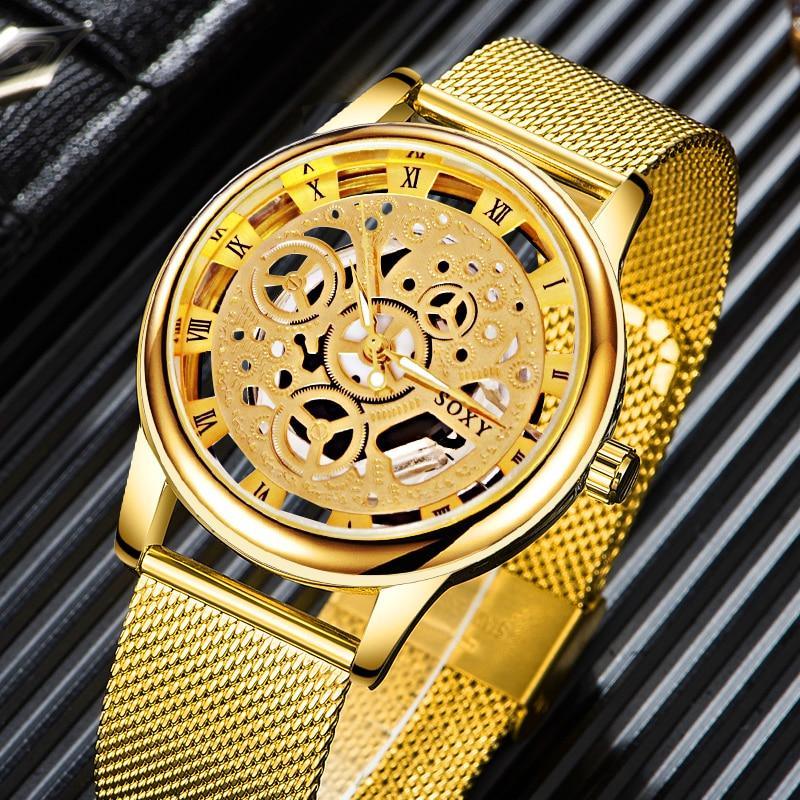 Unisex Silver Tone Stainless Steel Watch with Date Window