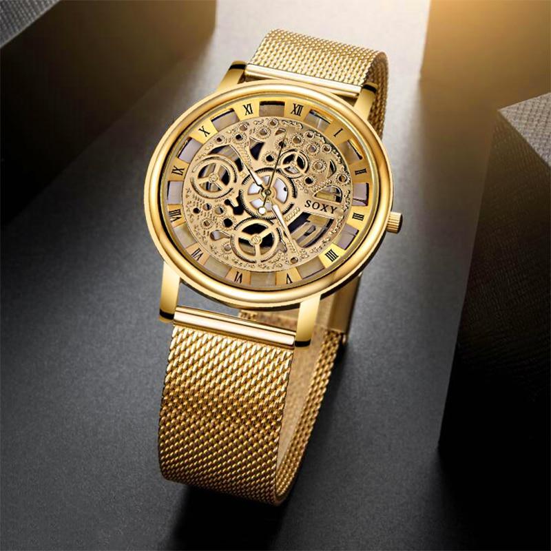 Unisex Silver Tone Stainless Steel Watch with Date Window