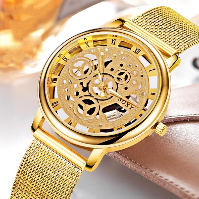 Unisex Silver Tone Stainless Steel Watch with Date Window