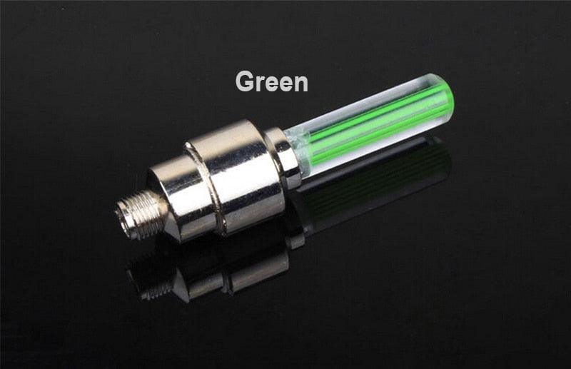 LED Tire Valve Cap Lights for Bicycle and Motorcycle Wheels