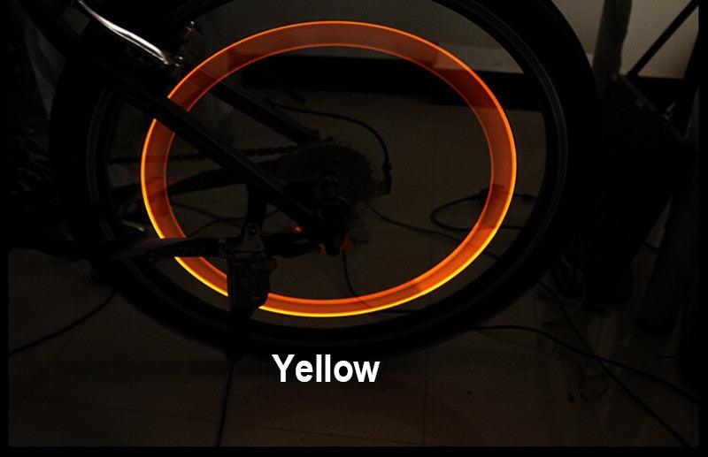 LED Tire Valve Cap Lights for Bicycle and Motorcycle Wheels