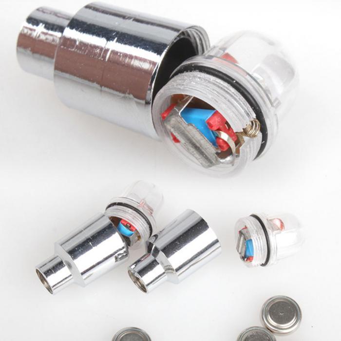 Bicycle LED Wheel Spoke Lights - Waterproof Safety Valve Caps