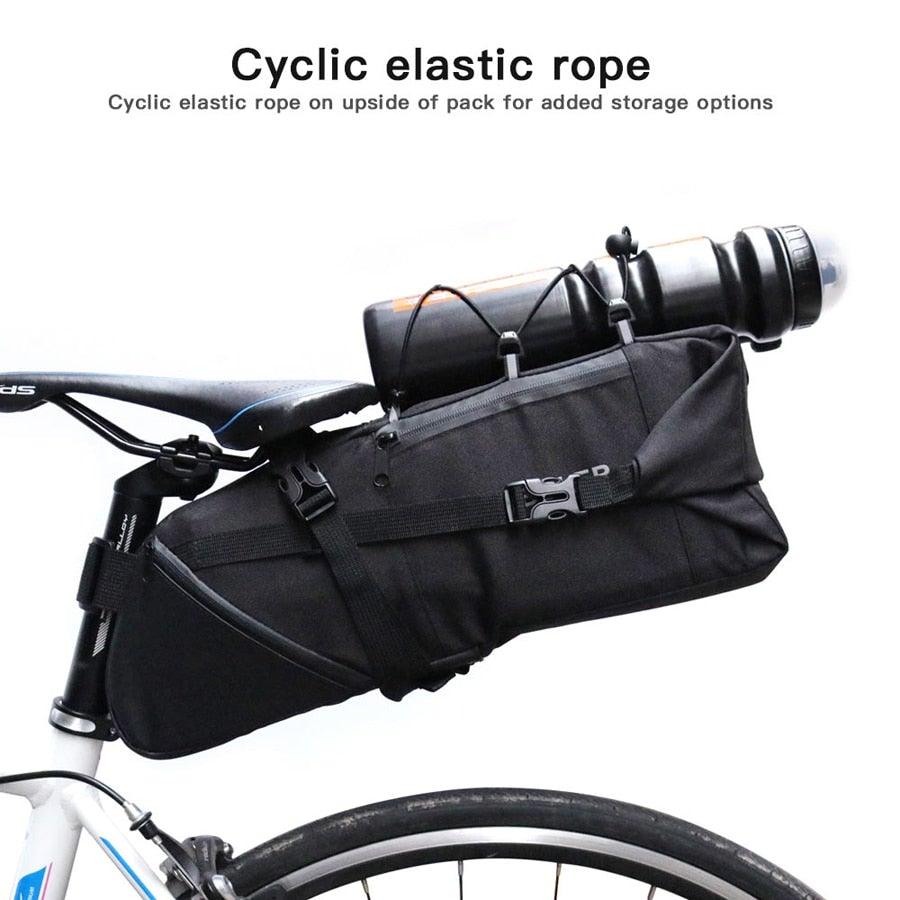 Waterproof Roll-Top Bicycle Seat Bag for Bikepacking and Commuting