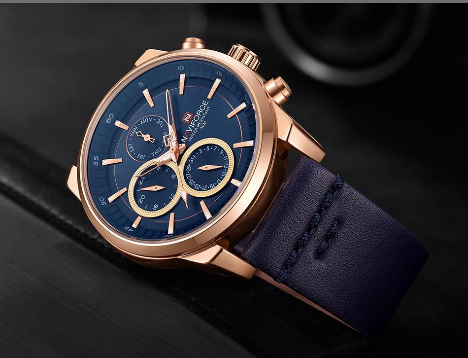 Elegant Waterproof Analog Quartz Watch with Luminous Dial