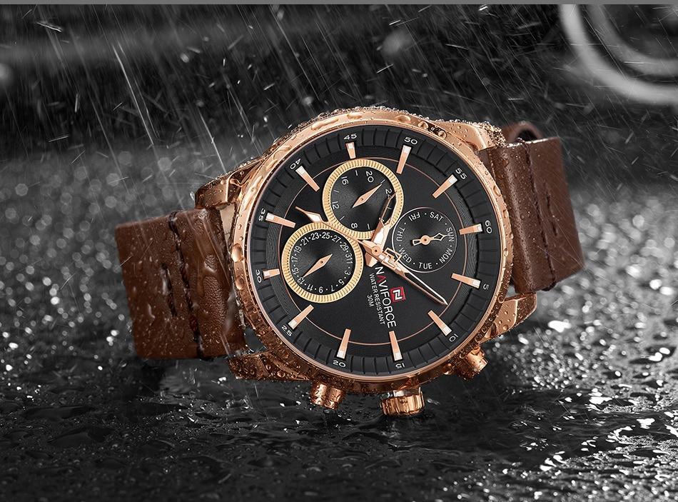 Elegant Waterproof Analog Quartz Watch with Luminous Dial