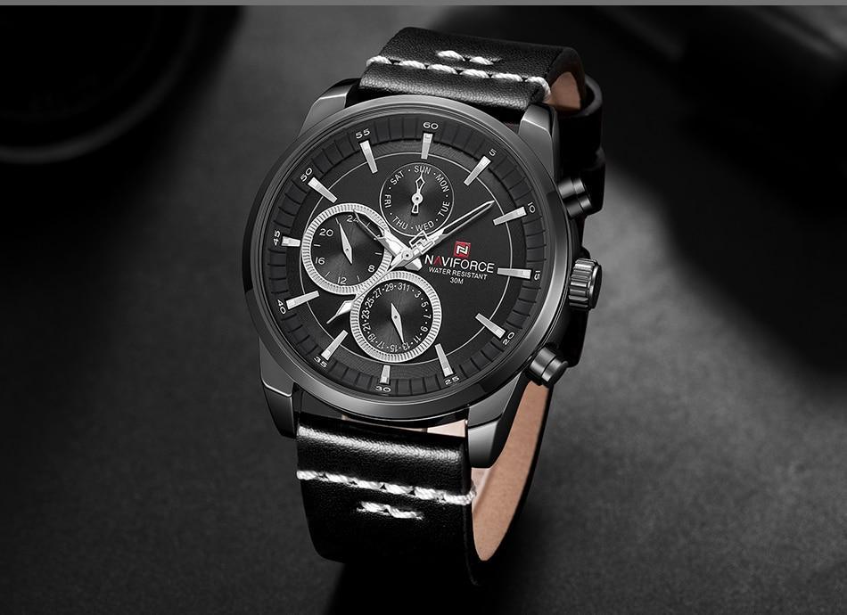 Elegant Waterproof Analog Quartz Watch with Luminous Dial