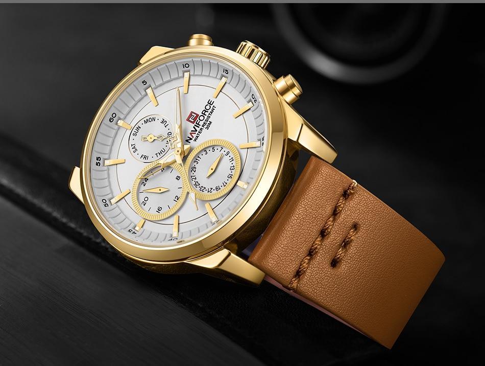 Elegant Waterproof Analog Quartz Watch with Luminous Dial