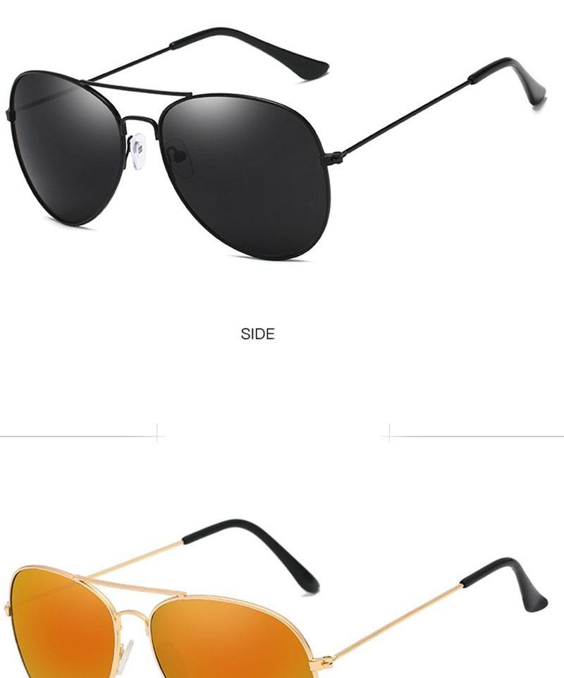 Polarized Mirror Sunglasses with Elastic Metal Temples
