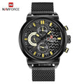 Men's Analog Quartz Wrist Watch with Stainless Steel Mesh Band