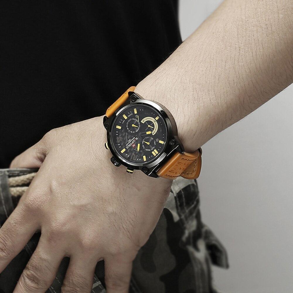 Luxury Men's Sports Watch with Fluorescent Hands