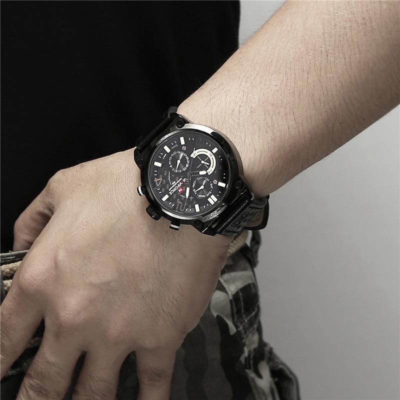 Luxury Men's Sports Watch with Fluorescent Hands
