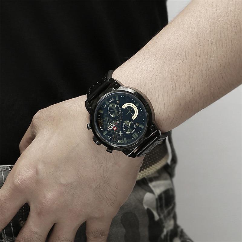 Luxury Men's Sports Watch with Fluorescent Hands