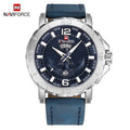 Men's Waterproof Nautical Watch with Anchor Detail Fluorescent Hands