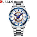Modern Men's Waterproof Quartz Sports Watch with Fluorescent Hands