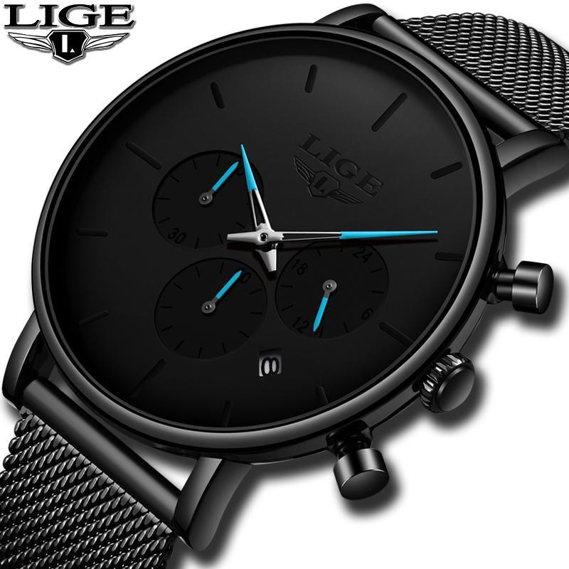 Men's Waterproof Chronograph Watch Minimalist Business-Casual