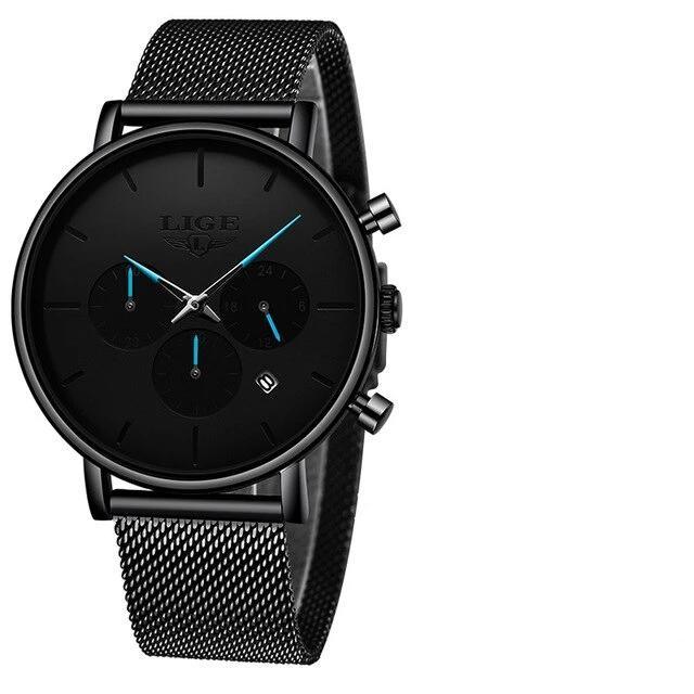Men's Waterproof Chronograph Watch Minimalist Business-Casual