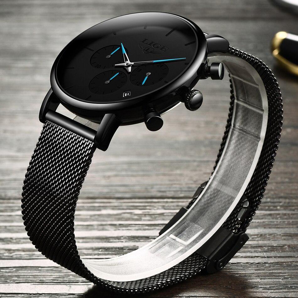 Men's Waterproof Chronograph Watch Minimalist Business-Casual