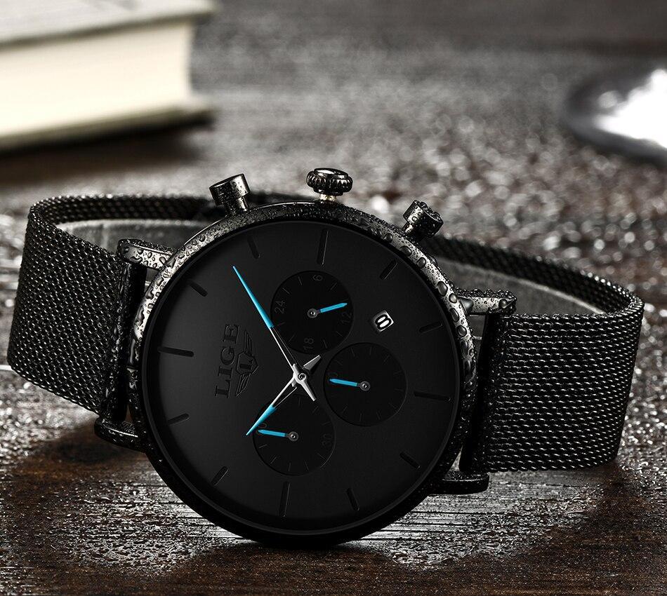 Men's Waterproof Chronograph Watch Minimalist Business-Casual
